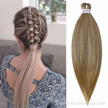 Kanekalons Pre-stretched Professional Easy Braid Hair 26inch Synthetic Braiding Hair Extension For Twist Senegalese Crochet Hair